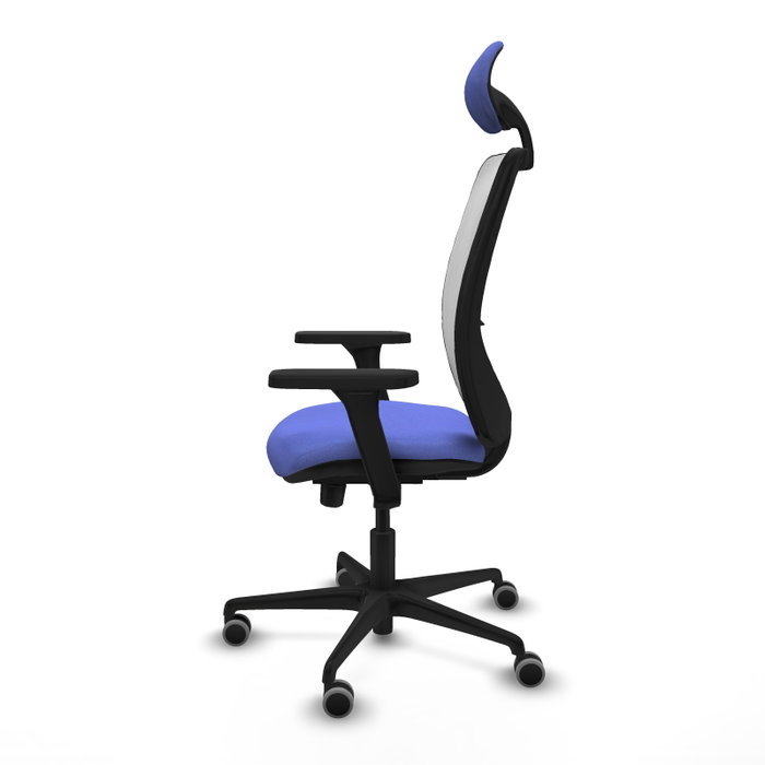 PIQUERAS Y CRESPO Silla de oficina Zulema con mecanismo Sincro/Traslack, Azul claro y Blanco PIQUERAS Y CRESPO Silla de oficina Zulema con mecanismo Sincro/Traslack, Azul claro y Blanco