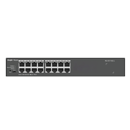 Ruijie Networks Switch No Administrado RG-ES116G-L L2 Gigabit Ethernet 16 Puertos 10/100/1000 Negro para Montaje en Rack