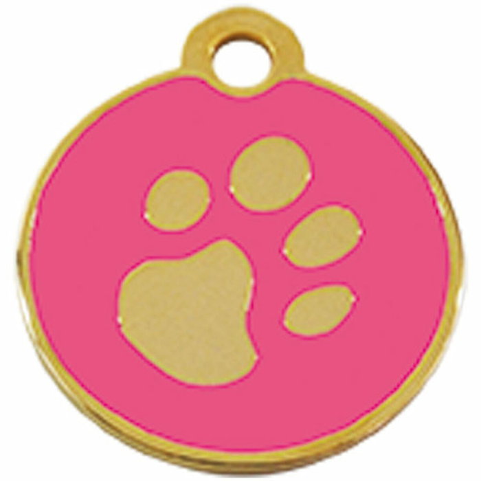 Placa identificativa para collar Imarc Circle Rosa Dorado