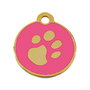 Placa identificativa para collar Imarc Circle Rosa Dorado