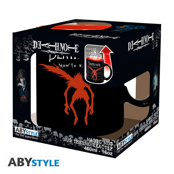 Abystyle Taza Térmica Death Note Cambio de Calor 460ml Kira y L, Cerámica, Licencia Oficial, Diseño Térmico Exclusivo con L y Light Abystyle Taza Térmica Death Note Cambio de Calor 460ml Kira y L, Cerámica, Licencia Oficial, Diseño Térmico Exclusivo con L y Light