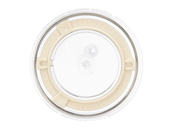 Kinvara Organizador Nevera Tapa Jumbo Aro Blanco 33x14x21 cm (Set de 12)