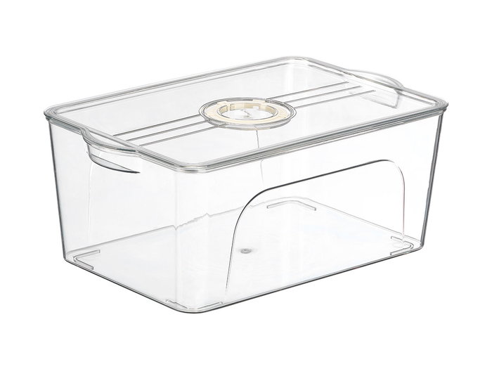 Kinvara Organizador Nevera Tapa Jumbo Aro Blanco 33x14x21 cm (Set de 12)