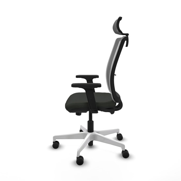 PIQUERAS Y CRESPO Silla de oficina Haches con mecanismo Sincro/Traslack, Tela Negra y Malla Gris PIQUERAS Y CRESPO Silla de oficina Haches con mecanismo Sincro/Traslack, Tela Negra y Malla Gris
