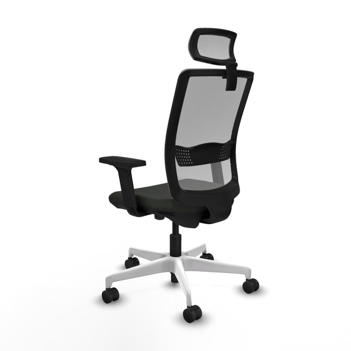 PIQUERAS Y CRESPO Silla de oficina Haches con mecanismo Sincro/Traslack, Tela Negra y Malla Gris PIQUERAS Y CRESPO Silla de oficina Haches con mecanismo Sincro/Traslack, Tela Negra y Malla Gris
