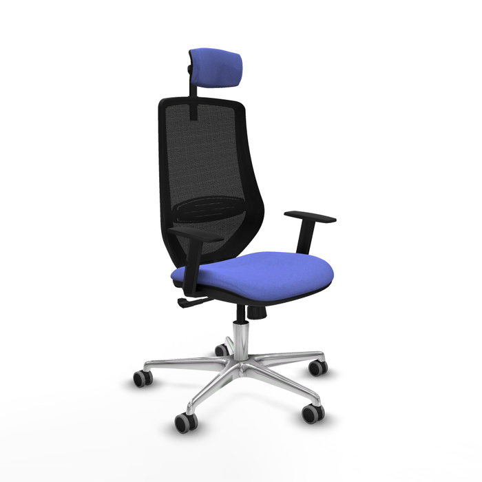 PIQUERAS Y CRESPO Silla de oficina Mardos con mecanismo Sincro Azul claro y Negro PIQUERAS Y CRESPO Silla de oficina Mardos con mecanismo Sincro Azul claro y Negro