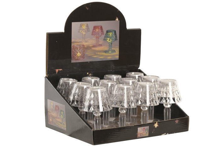 DKD Home Decor Decoracion Luminosa Basicos Transparente 6 x 11 x 6 cm (12 Unidades)