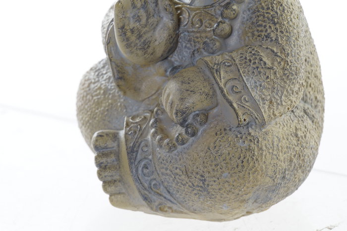 DKD Home Decor Figura Oriental Gris Claro Resina Monje 8.5 x 15.5 x 11 cm (4 Unidades)