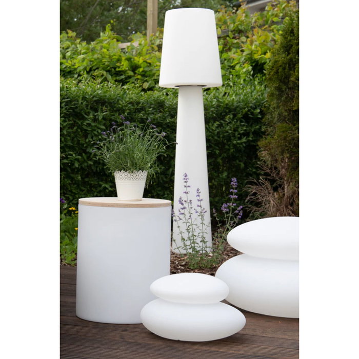 seasons Shining Stone XL Solar Blanco