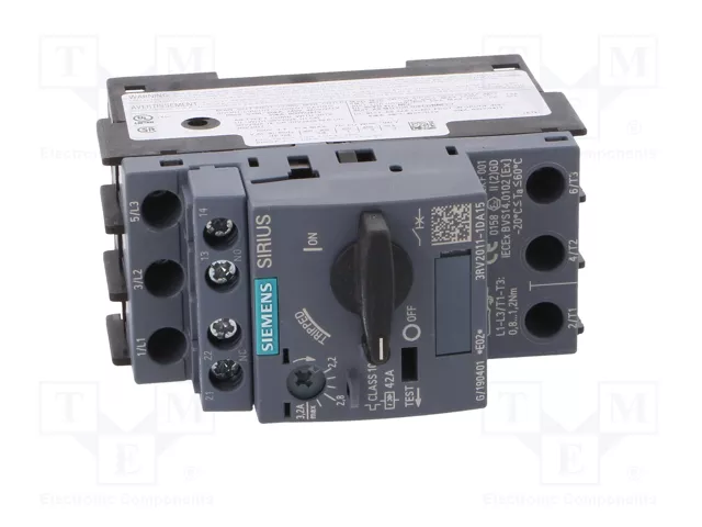 SIEMENS Interruptor motorizado 3RV2 1,1kW 42A S00