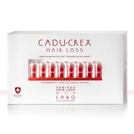 Cadu-Crex Severe Stage, Anticaída, Sérum de Tratamiento en Ampollas, Para el cuero cabelludo, Para hombres, 20 pzs, 3.5 ml