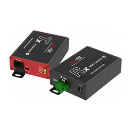 MOBOTIX Mediakonverter, Ethernet y PoE+ vía cable de 2 hilos