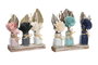 DKD Home Decor Set de 3 Flores Secas y Cerámica Surtido