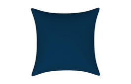 DKD Home Decor Cojín Exterior de Poliéster 40x40x10 cm Azul Marino y Blanco