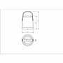 Galix Linterna portátil recargable G4420 - USB 9 LED - Blanco cálido