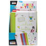 Createur de Genie Cuaderno Escolar 22x17 cm Espiral Milimetrado con Apartados para Agenda y Diario Colores Surtidos Hojas Impresas a Color Textos en Francés