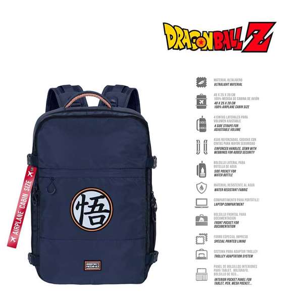 Karactermania Mochila Mercury Cabin Dragon Ball Symbol - Mochila de viaje para cabina 25x20x40 cm, poliéster impermeable con compartimento para portátil de 15 pulgadas