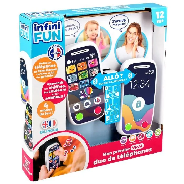 Toy Phones My 1st Phone Duo Comunicación realista aprendizaje números colores KD8436538676202