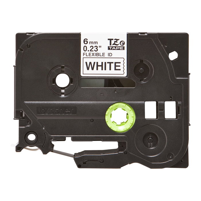 Brother TZE-FX211 Cinta Laminada Flexible Negro sobre Blanco 6mm x 8m Brother TZE-FX211 Cinta Laminada Flexible Negro sobre Blanco 6mm x 8m