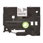 Brother TZE-FX211 Cinta Laminada Flexible Negro sobre Blanco 6mm x 8m