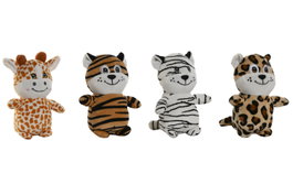DKD Home Decor Peluche de Animales Multicolor Surtido de 4
