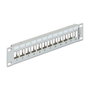 DeLOCK Patch Panel Keystone 10" 12 Puertos 1U Montaje en Rack Gris Metal - Referencia 43327