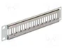 DeLOCK 43327 Patchpanel Keystone 12 Puertos Metal Gris