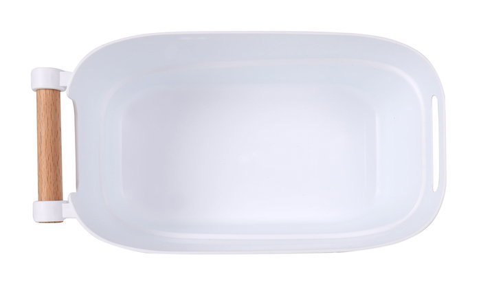 Confortime Cesta de Madera Multiusos con Asas de Madera, Dimensiones 27 cm Largo x 14.5 cm Ancho x 12 cm Alto (12 Unidades) Confortime Cesta de Madera Multiusos con Asas de Madera, Dimensiones 27 cm Largo x 14.5 cm Ancho x 12 cm Alto (12 Unidades)