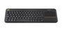 Logitech K400 Plus Teclado Inalámbrico con Panel Táctil Para TV y PC, Compatible con Windows/Android/ChromeOS, Negro