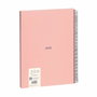 Milán Cuaderno A4 con espiral metálica y tapa dura Rosa