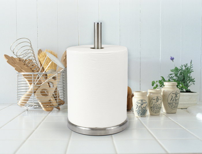 Confortime Portarrollos Esp.Rotolo para Cocina en Acero - 31.3 x 24.1 x 4.6 cm (12 Unidades)