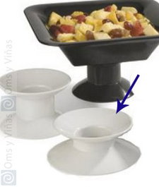 Soporte para Platos Alto 100 cm en Metal para Orfebrería