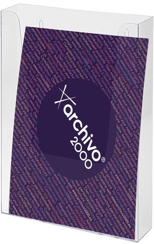 Archivo 2000 Portafolletos Mural Premium 1/3 DIN A4 Transparente