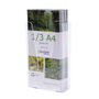Archivo 2000 Portafolletos Mural Premium 1/3 DIN A4 Transparente