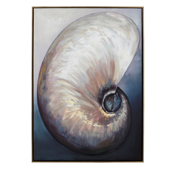 Cuadro Impresión Conchas 2/M Gris 72 X 4 X 100 cm (Set de 2)