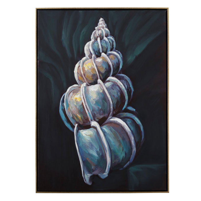 Cuadro Impresión Conchas 2/M Gris 72 X 4 X 100 cm (Set de 2)