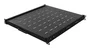 Lanberg AK-1021-B - Bandeja deslizante de rack 19", 1U, color negro, capacidad de carga 35 kg, medidas 445x500 mm