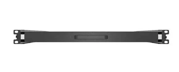 Lanberg AK-1021-B - Bandeja deslizante de rack 19", 1U, color negro, capacidad de carga 35 kg, medidas 445x500 mm