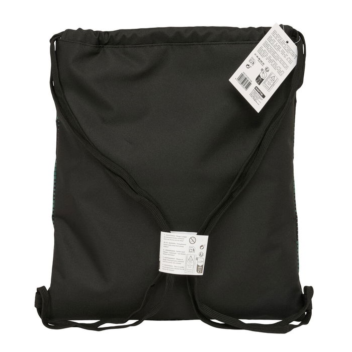 Bolsa Mochila con Cuerdas Kelme Camo Negro Verde 35 x 40 x 1 cm