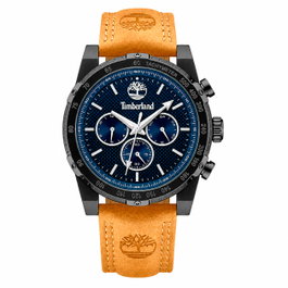 Timberland TDWGF2230406M Stonington con correa de cuero marrón y esfera azul