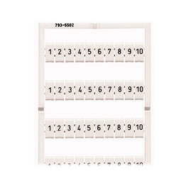 WAGO 793-5502 Tarjeta de marcado para terminales, blanco