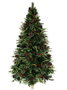 DKD Home Decor Árbol de Navidad de PVC con LED, 1563 Ramas, Verde