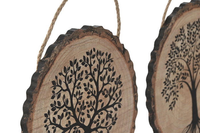 DKD Home Decor Árbol de la Vida Decoración Colgante MDF