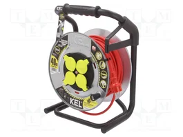 KEL Prolongador de alimentación H05RR-F 3G1,5mm2 40m Rojo