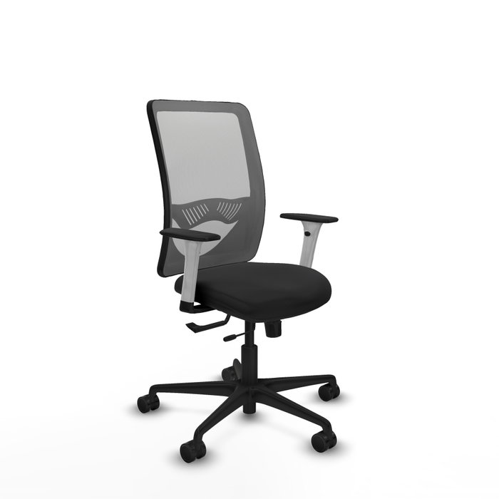PIQUERAS Y CRESPO Silla de oficina Zulema con mecanismo Sincro/Traslack, Malla Gris y Similpiel Negro PIQUERAS Y CRESPO Silla de oficina Zulema con mecanismo Sincro/Traslack, Malla Gris y Similpiel Negro