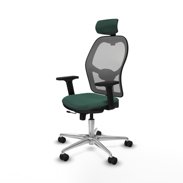 PIQUERAS Y CRESPO Silla de oficina Jorquera Verde botella y Gris PIQUERAS Y CRESPO Silla de oficina Jorquera Verde botella y Gris