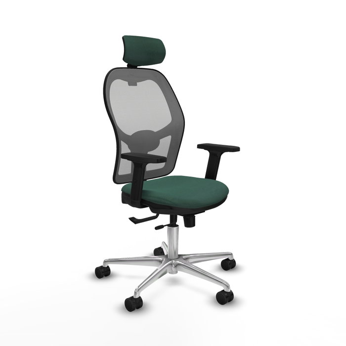 PIQUERAS Y CRESPO Silla de oficina Jorquera Verde botella y Gris PIQUERAS Y CRESPO Silla de oficina Jorquera Verde botella y Gris