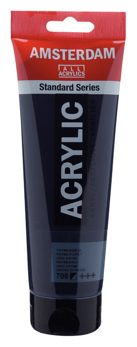 Amsterdam Amsterdam Standard Series Pintura Acrílica Gris Payne 708 de 250 ml Amsterdam Amsterdam Standard Series Pintura Acrílica Gris Payne 708 de 250 ml