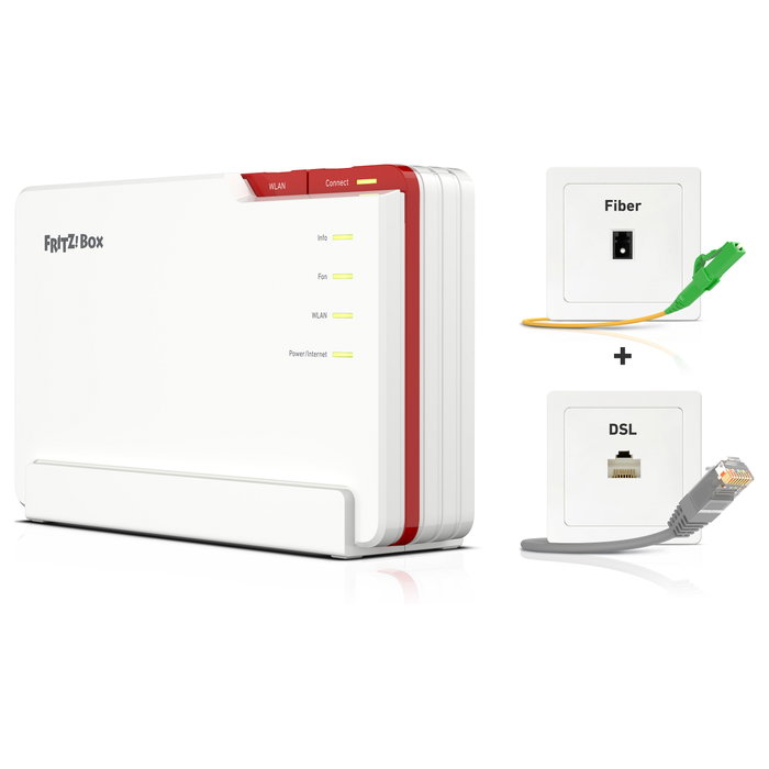 AVM FRITZ!Box 5690 Pro Wi-Fi 7 Router para Fibra y DSL, Blanco