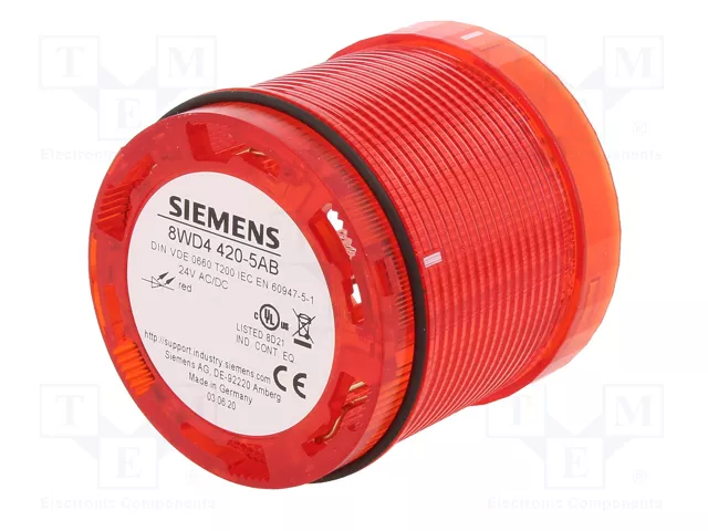 SIEMENS 8WD4420-5AB Señalizador Luminoso LED Rojo 24VDC SIEMENS 8WD4420-5AB Señalizador Luminoso LED Rojo 24VDC